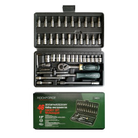 Набор инструментов 46пр. 1/4" (6гр.) (4-14мм) ROCKFORCE RF-2462-5