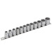 Набор головок 1/2" 12 пр. (6гр. – 10-19, 22, 24мм) на планке ROCKFORCE RF-4121-5