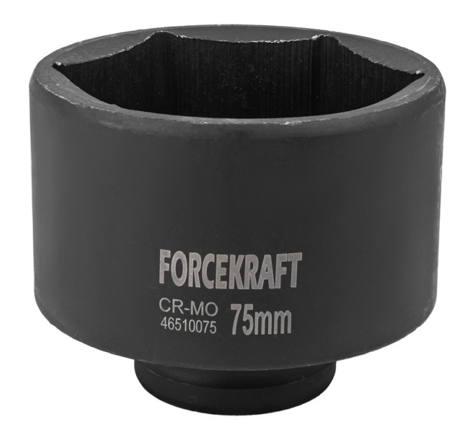 Головка ударная глубокая 3/4" 6гр. 75мм FORCEKRAFT FK-46510075