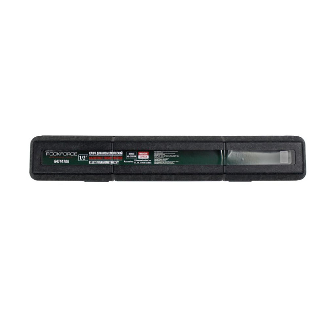 Ключ динамометрический 1/2" 40-210Нм + головки (17,19,21мм) и удлинитель (125мм) ROCKFORCE RF-6474470A