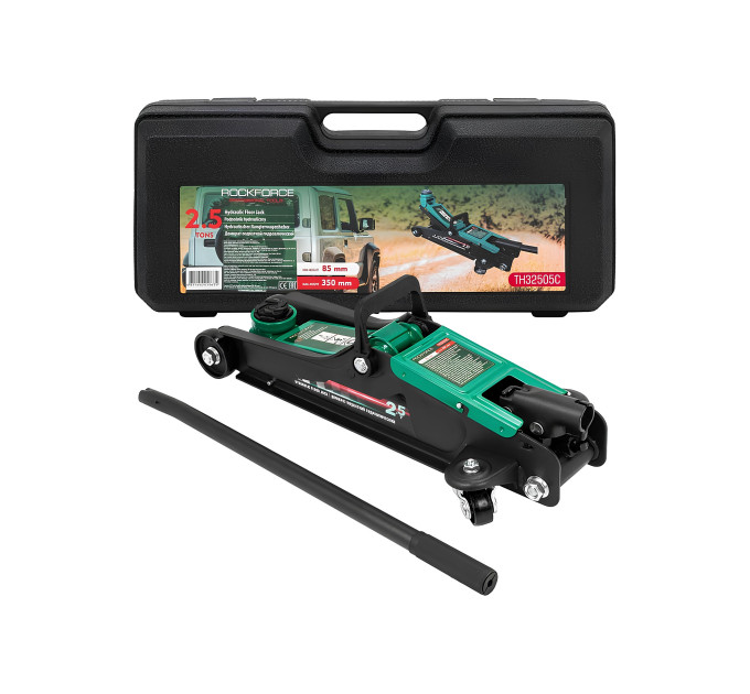 Домкрат підкатний 2.5т (85-350мм) Rockforce RF-TH32505C