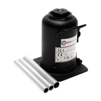 Домкрат бутылочный двухштоковый 12т (h min 240мм, h max 590мм) FORCEKRAFT FK-TH812001