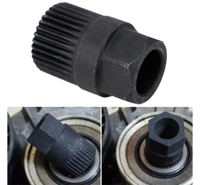 Головка для обгонной муфты генератора 33 зуба ROCKFORCE RF-67402
