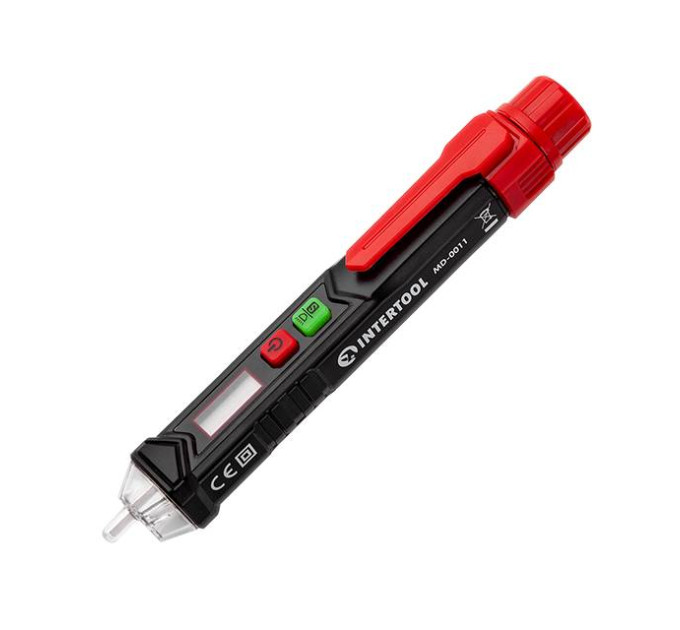 Тестер напруги безконтактний, LCD дисплей INTERTOOL MD-0011