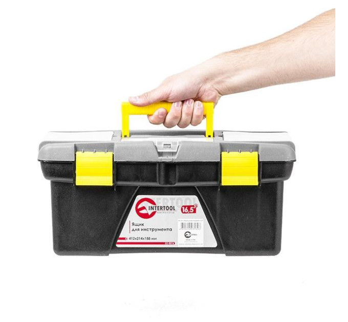 Ящик для інструментів 16.5" 412*214*188 мм INTERTOOL BX-0316