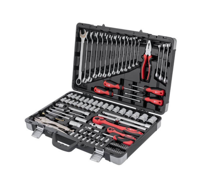 Профессиональный набор инструментов 1/4", 1/2", 101 ед., Cr-V INTERTOOL ET-7101