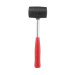 Киянка гумова 340 г, чорна гума, металева ручка INTERTOOL HT-0229