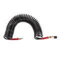 Шланг BLACK M-Flex STORM, 10 м, 6,5*10 мм, спиральный полиуретановый с поворотным шарниром, латунными быстроразъемными соединениями INTERTOOL PT-1793