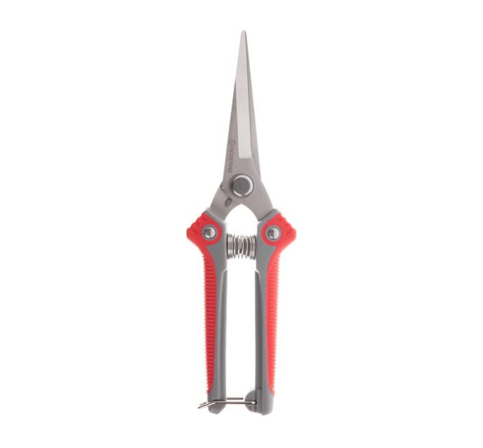 Секатор для винограду 200 мм, INOX, двокомпонентна рукоятка INTERTOOL FT-1015