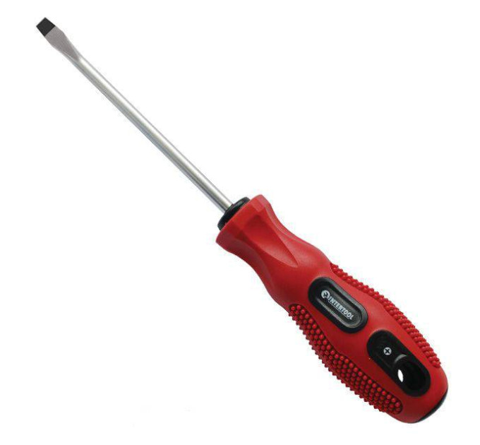 Отвертка шлицевая SL5*75 мм INTERTOOL VT-3106