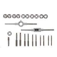 набор плашек M5-M12, метчиков M5-M12, 24 ед. INTERTOOL SD-8026