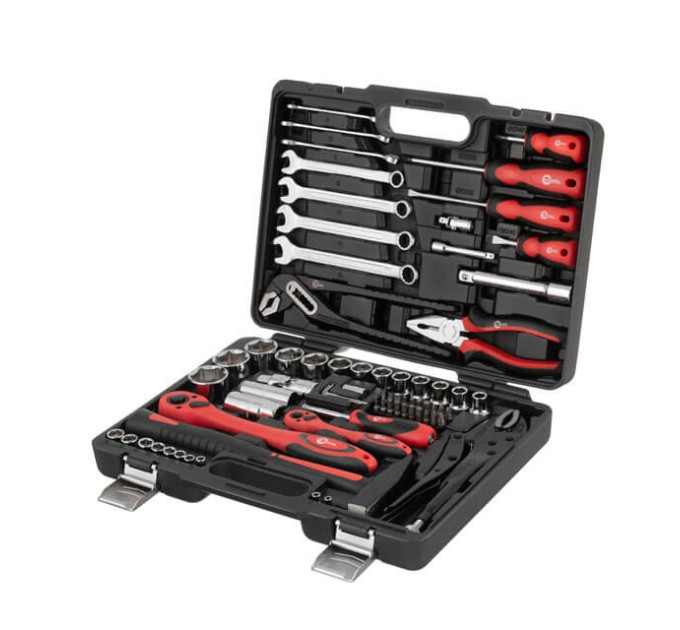 Профессиональный набор инструментов 1/2", 1/4", 72 ед. INTERTOOL ET-6073