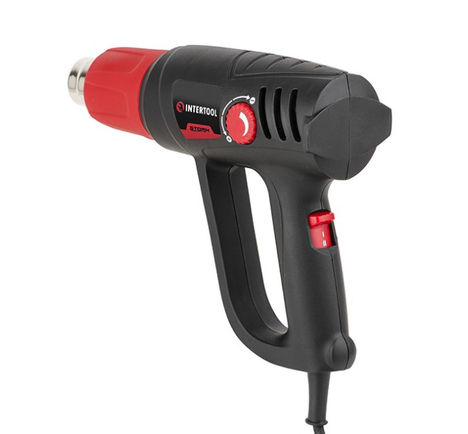 Фен технічний 2000 Вт, регулювання 50-600°C, 250-500 л/хв, 2 режими INTERTOOL WT-1020