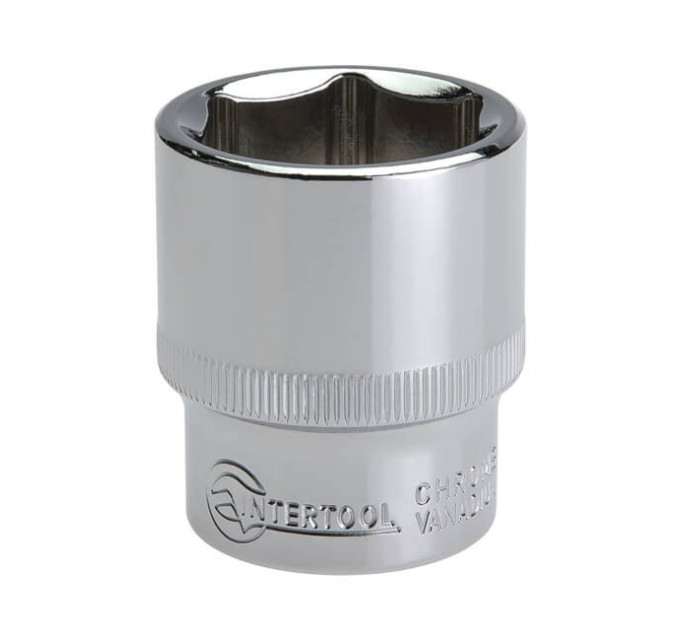 Головка шестигранная STORM 1/2", 26 мм, Cr-V INTERTOOL ET-0026