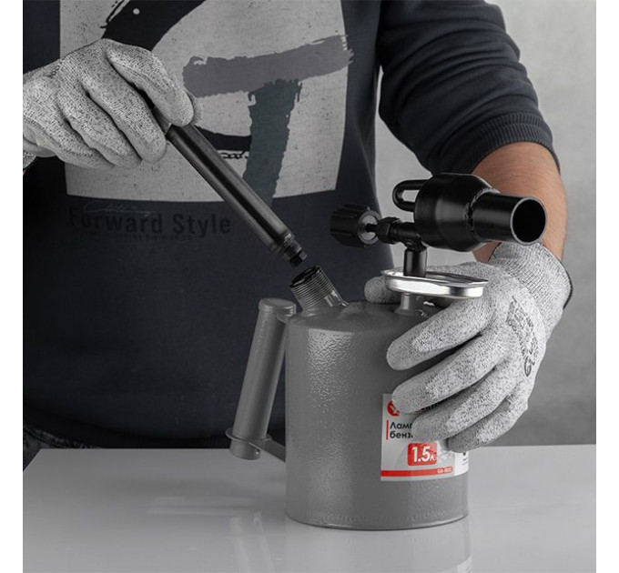 Лампа паяльная бензиновая 1,5л INTERTOOL GB-0032