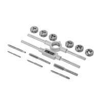 набор плашек M3-M10, метчиков M3-M10, 14 ед. INTERTOOL SD-8024
