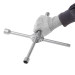 Ключ баллонный крестовый усиленный, 14"х355 мм, 16 мм, 17, 19, 22, 1/2" INTERTOOL HT-1602