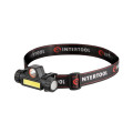 Фонарь налобный аккумуляторный XPE+COB, магнит INTERTOOL LB-0309