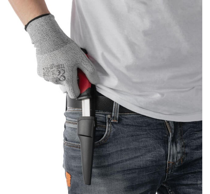 Ніж 100 мм, з чохлом, STORM INTERTOOL HT-0536