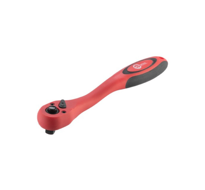 Рукоятка с храповым механизмом изогнута 3/8", 72 зуба, Cr-V, PROF INTERTOOL HT-2108