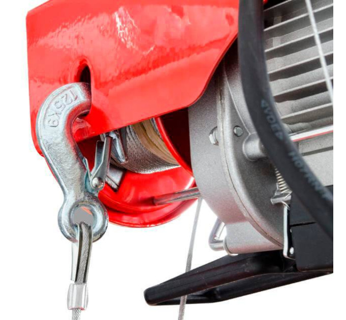 Лебедка электрическая 220/230 В, 500 Вт, 125/250 кг, тросик 3.0мм*12 м INTERTOOL GT1481