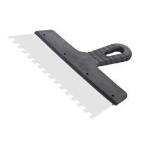 Шпатель из нержавеющей стали 250 мм, зубцы 8*8 мм INTERTOOL KT-2258