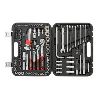 Набор инструментов 126 ед., STORM, 1/2", 3/8", 1/4", Cr-V INTERTOOL ET-8126