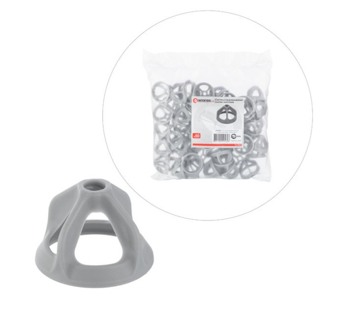 Система выравнивания винтовой плитки, гайка, 50 ед. INTERTOOL KT-4956