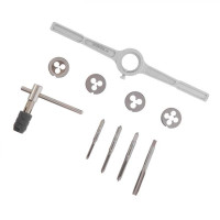 набор плашек M4-M8, метчиков M4-M8, 10 ед. INTERTOOL SD-8025