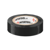 Стрічка ізоляційна 10 м, 17*0,15 мм, чорна INTERTOOL IT-0011