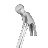 Столярный молоток с гвоздодером 450 г, с металлической ручкой INTERTOOL HT-0224