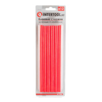 комплект стержней клеевых красных 11,2*200 мм, 12 ед. INTERTOOL RT-1042