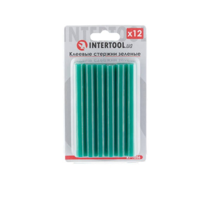 комплект стержней клеевых зеленых 11,2*100 мм, 12 ед. INTERTOOL RT-1056