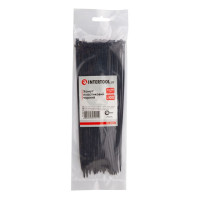 Хомут пластиковый 2,5*200 мм, черный, 100 ед. INTERTOOL TC-2521