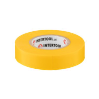 Стрічка ізоляційна 20 м, 17*0,15 мм, жовта INTERTOOL IT-0052