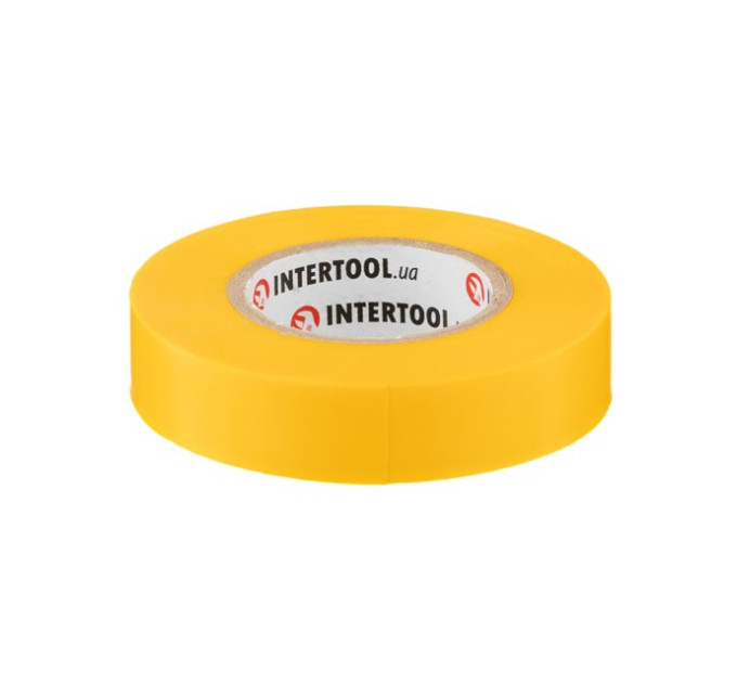 Стрічка ізоляційна 20 м, 17*0,15 мм, жовта INTERTOOL IT-0052