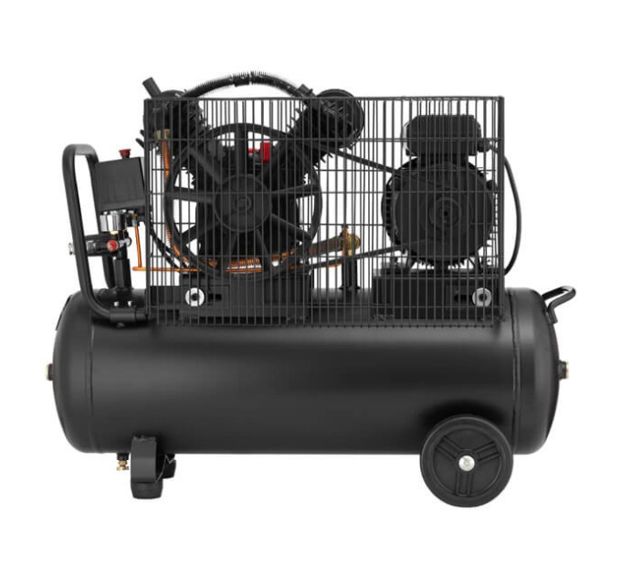 Компрессор STORM, 50 л, 3 кВт, 220 В, 10 атм, 500 л/мин, 2 цилиндра INTERTOOL PT-0016