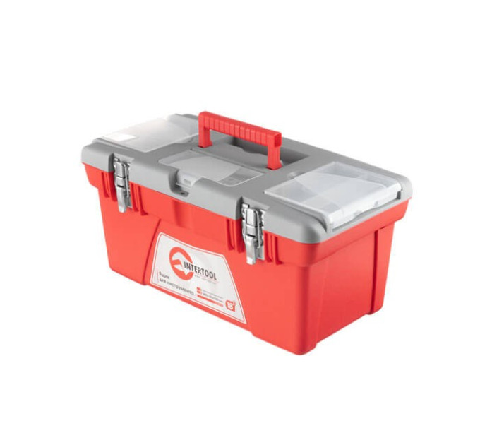 Ящик для інструментів з металевими замками 18" 480*250*230 мм INTERTOOL BX-0518