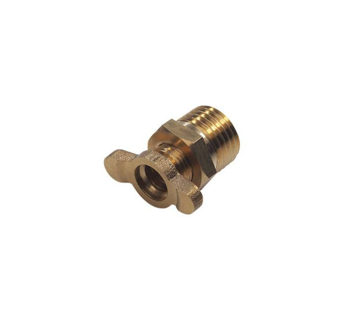 Клапан зливний для компресорів 1/4 ", вентиль "баранчик", латунь INTERTOOL PT-5021