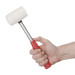 Киянка гумова 450 г, бiла гума, металева ручка INTERTOOL HT-0227