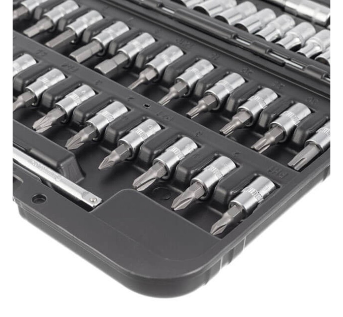 Набор инструментов 46 ед., STORM, 1/4", Cr-V INTERTOOL ET-8046