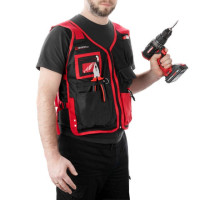 Жилет слесарно-строительный, 7 карманов, полиэстер INTERTOOL SP-1001