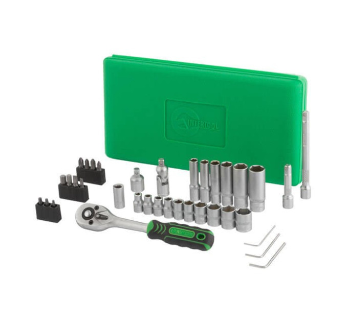 Набор инструментов 36 ед., 1/4" INTERTOOL ET-6036SP