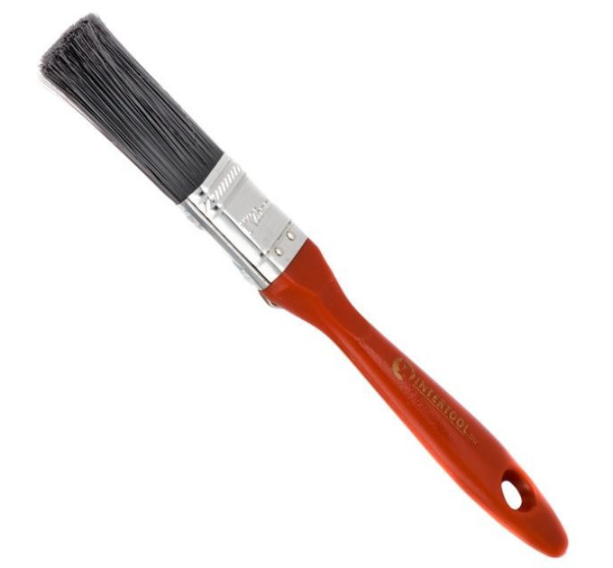 Пензель флейцевий "Лакра", 25*13*54 мм, пластикова ручка INTERTOOL KT-1425