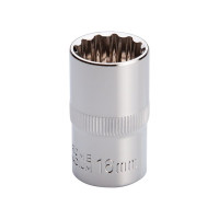 Головка двенадцатигранная STORM 1/2", 16 мм INTERTOOL ET-0216