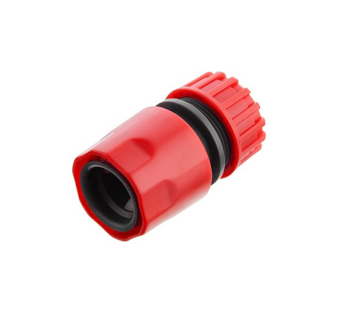 Коннектор 1/2" с аквастопом для шланга 1/2" INTERTOOL GE-1019