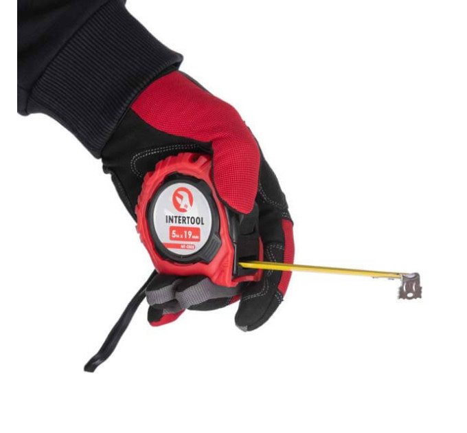 Рулетка с фиксатором 5 м "Магнит" INTERTOOL MT-0505