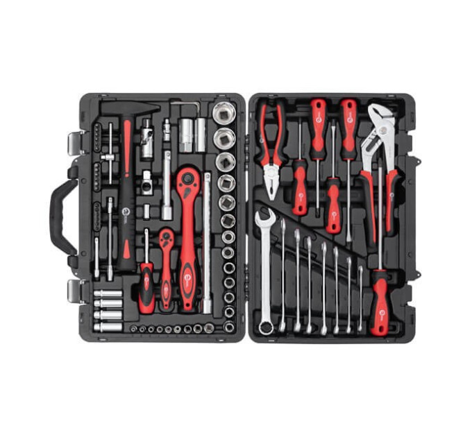 Профессиональный набор инструментов 1/2", 1/4", 78 ед., Cr-V INTERTOOL ET-7078