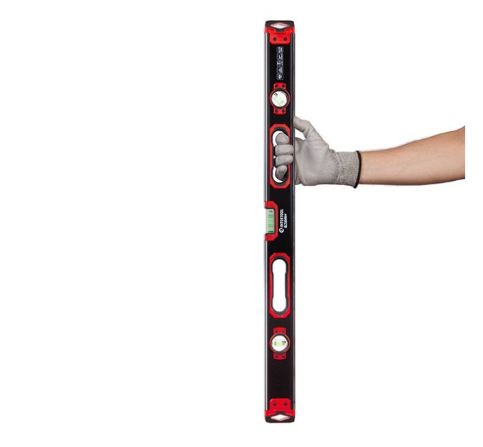 Уровень строительный усиленный 800 мм INTERTOOL MT-1508