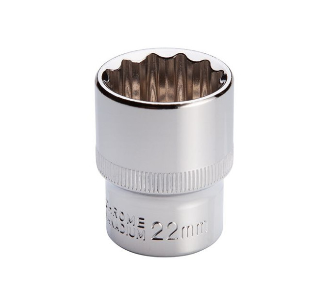 Головка дванадцятигранна STORM 1/2", 22 мм INTERTOOL ET-0222